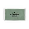 IMPRINTED Green Basic Microfiber Cloth-In-Case (100 per box / Minimum order - 5 boxes)